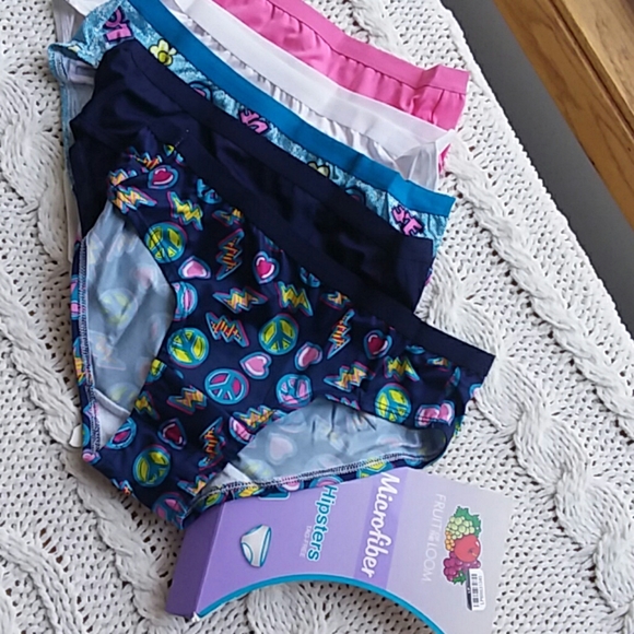 Girls hipsters, 14, tag free, 5 pack - Picture 1 of 4